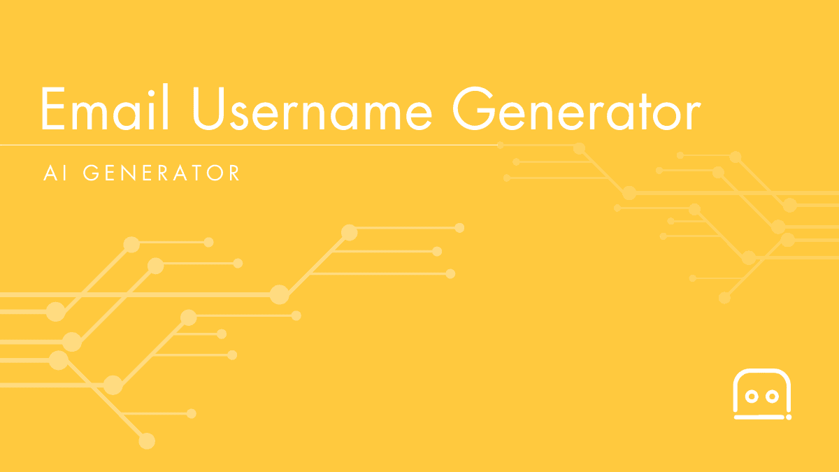 Email Username Generator: AI Email Username Generator for Free