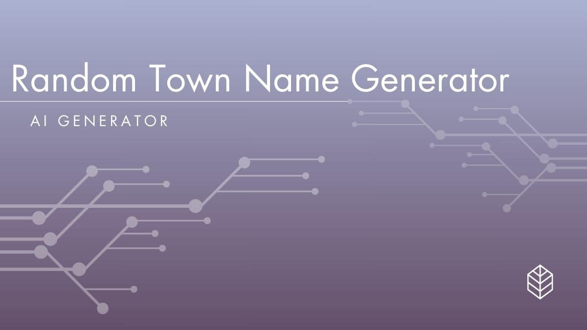 random town name generator