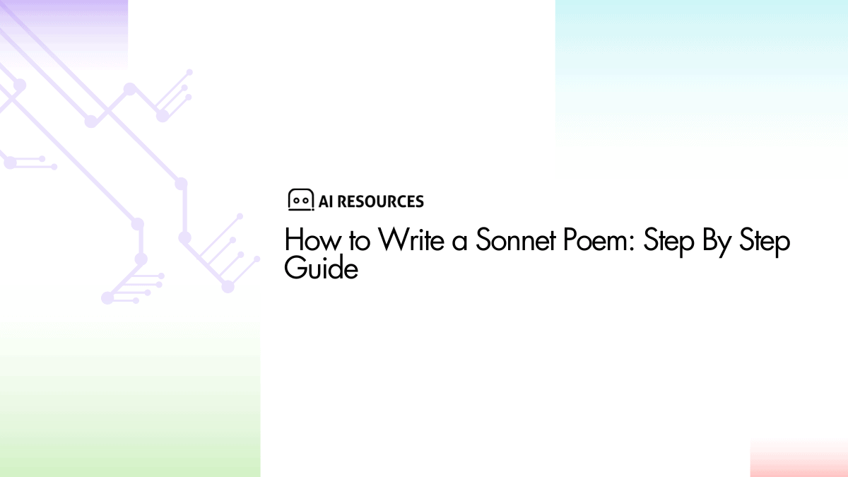 How to Write a Poem Step By Step Guide AI Resources
